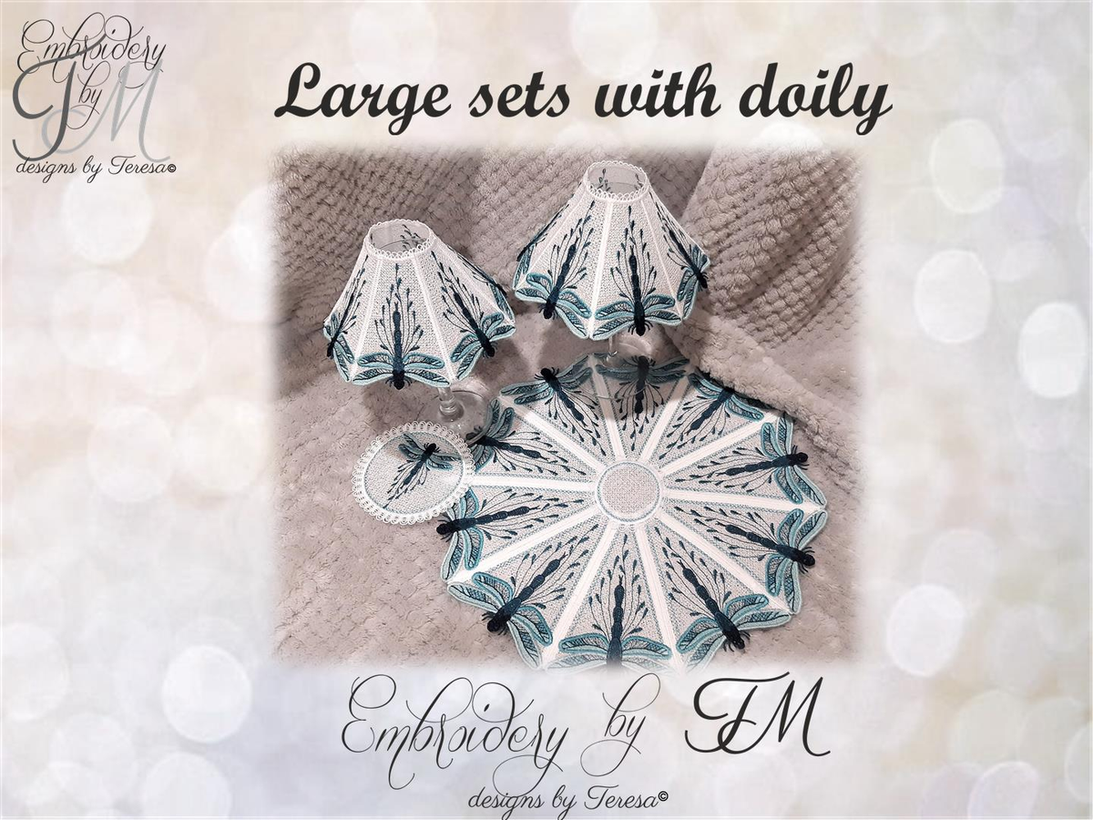 Mini snowflakes / 10 pieces – Embroidery by TM - designs by Teresa