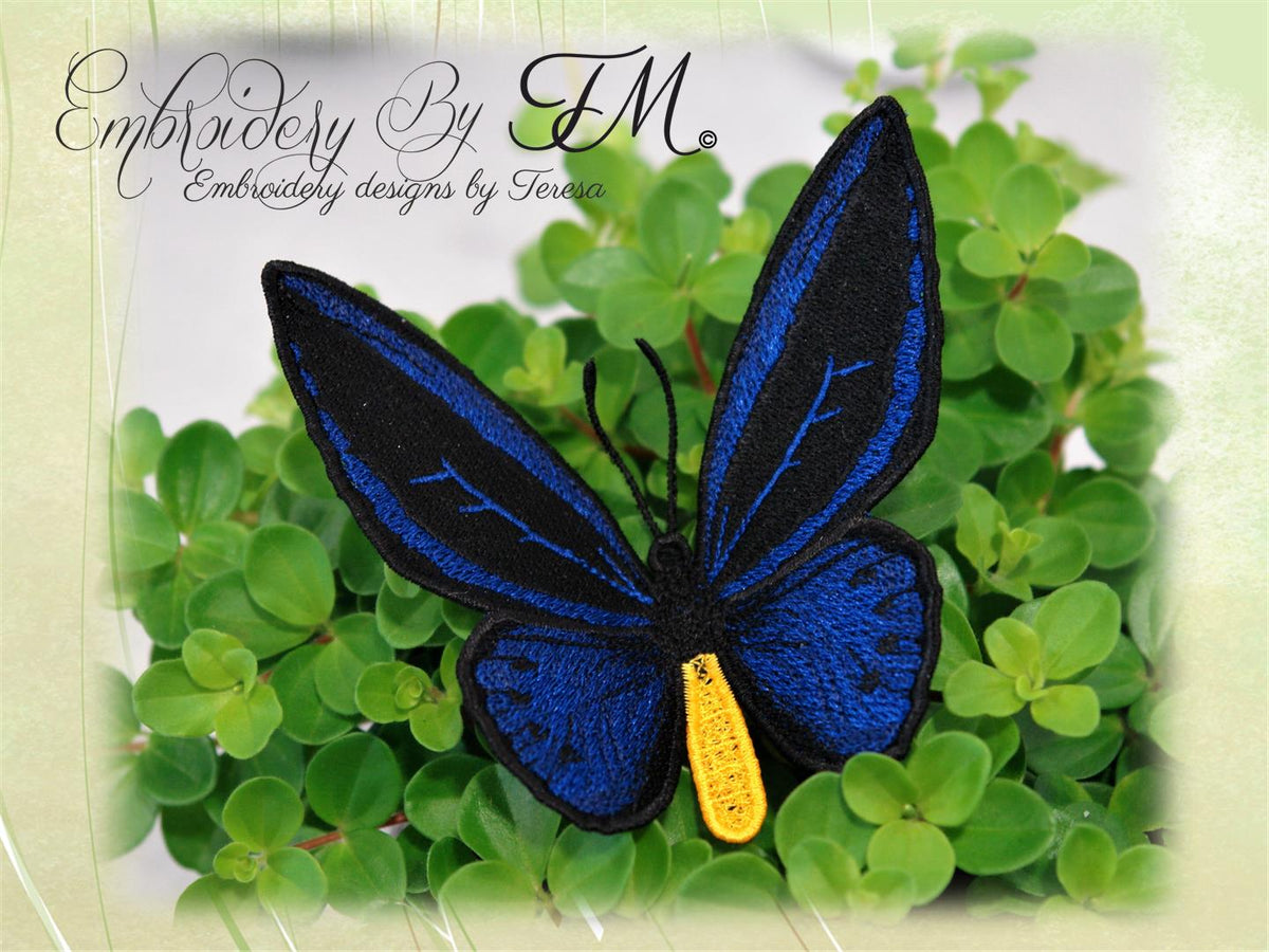 Butterfly No.16/ 5x7 hoop Embroidery by TM designs by Teresa s.r.o.