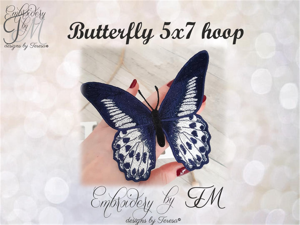 Butterfly 5x7 hoop