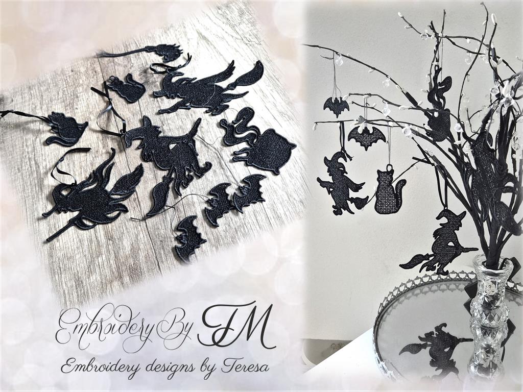 Halloween set designs/ 8+8 pieces/two variants