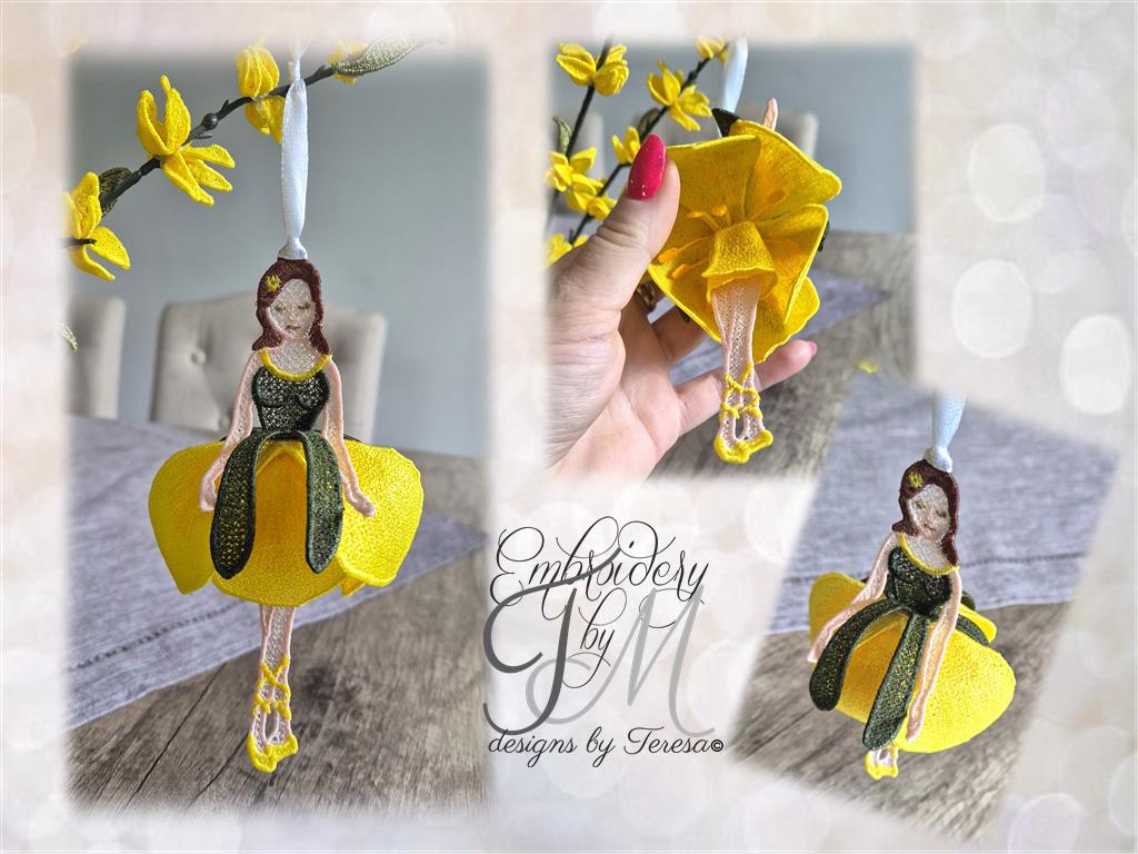 Daffodil doll / 5x7 hoop
