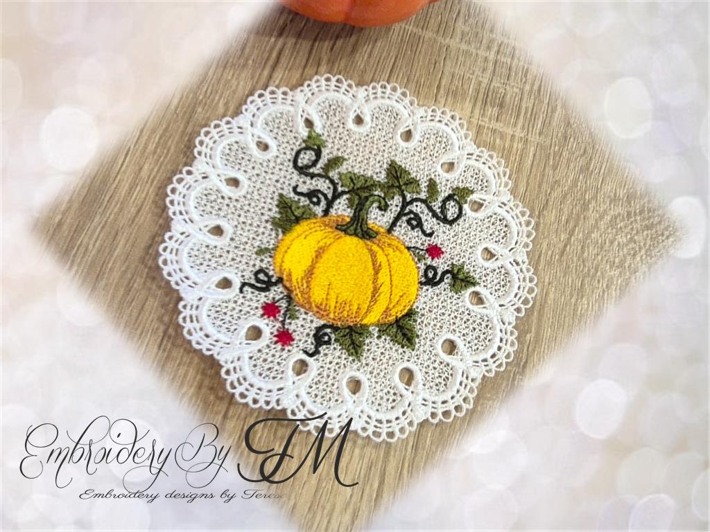 Coaster with pumpkin TM / 5x7