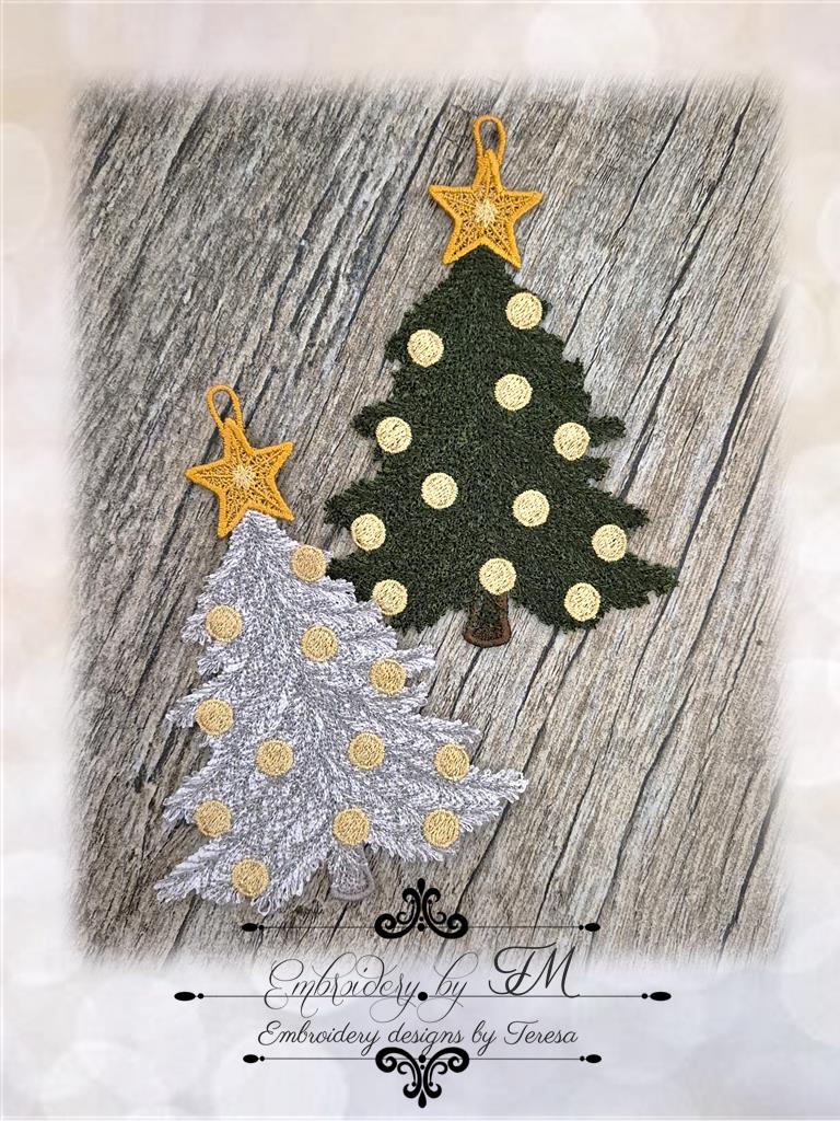 Christmas tree TM -  FSL/ 5x7 hoop/two variations