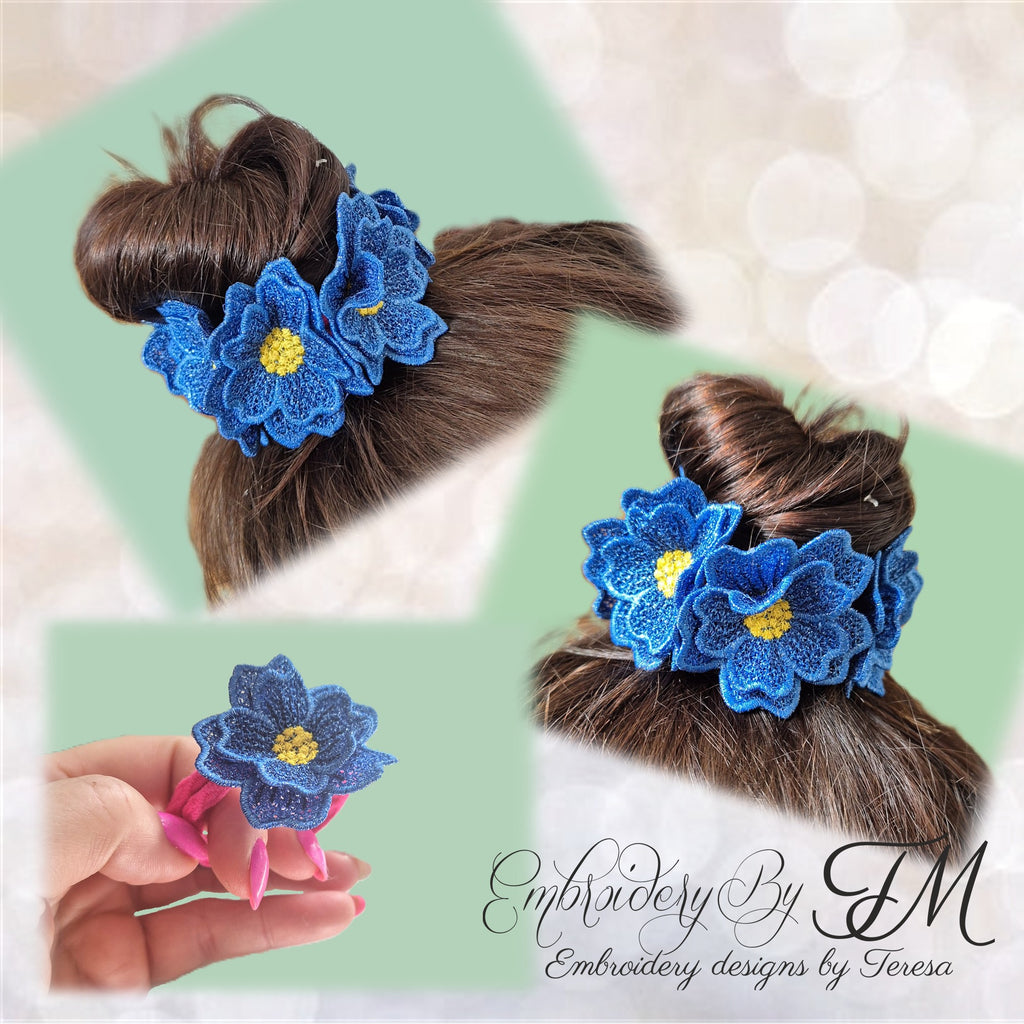 FSL rose / two variations/ two sizes – Embroidery by TM - designs