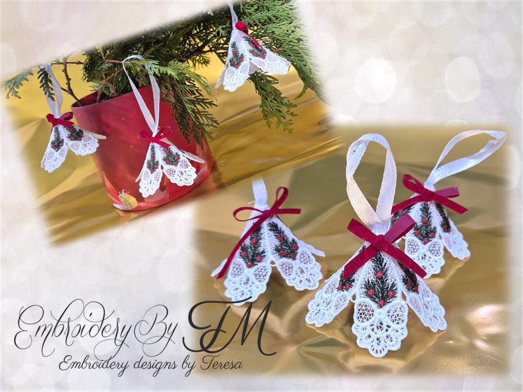 3D mini bell No.2/ 5x7 hoop