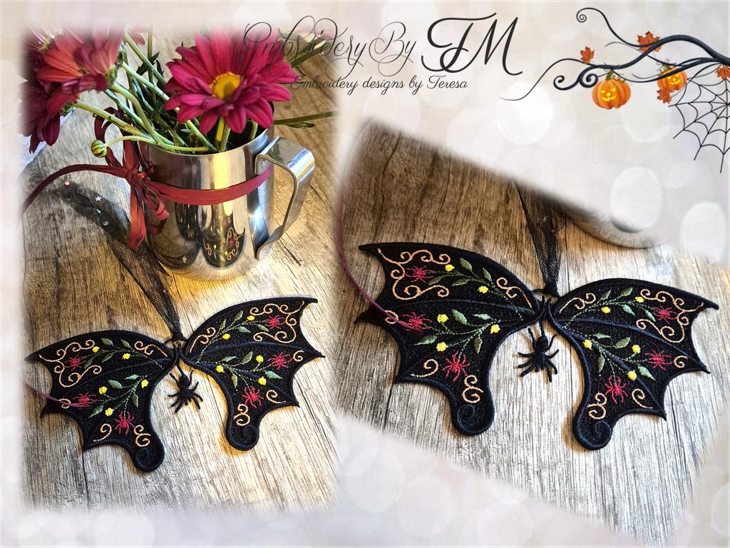 Halloween wings No.1 / 5x7 hoop