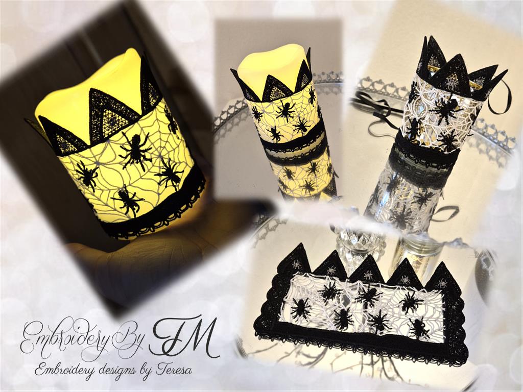 Candle corset Spider/5x7 hoop