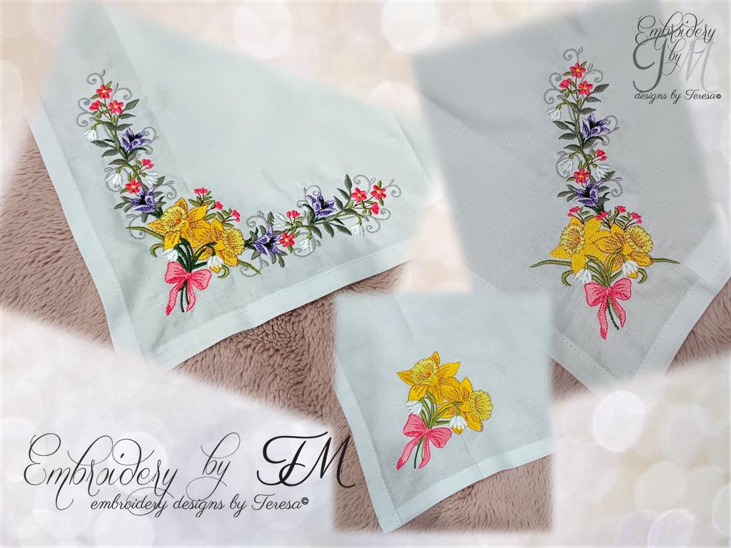 Spring flowers by TM / embroidery designs/more variants