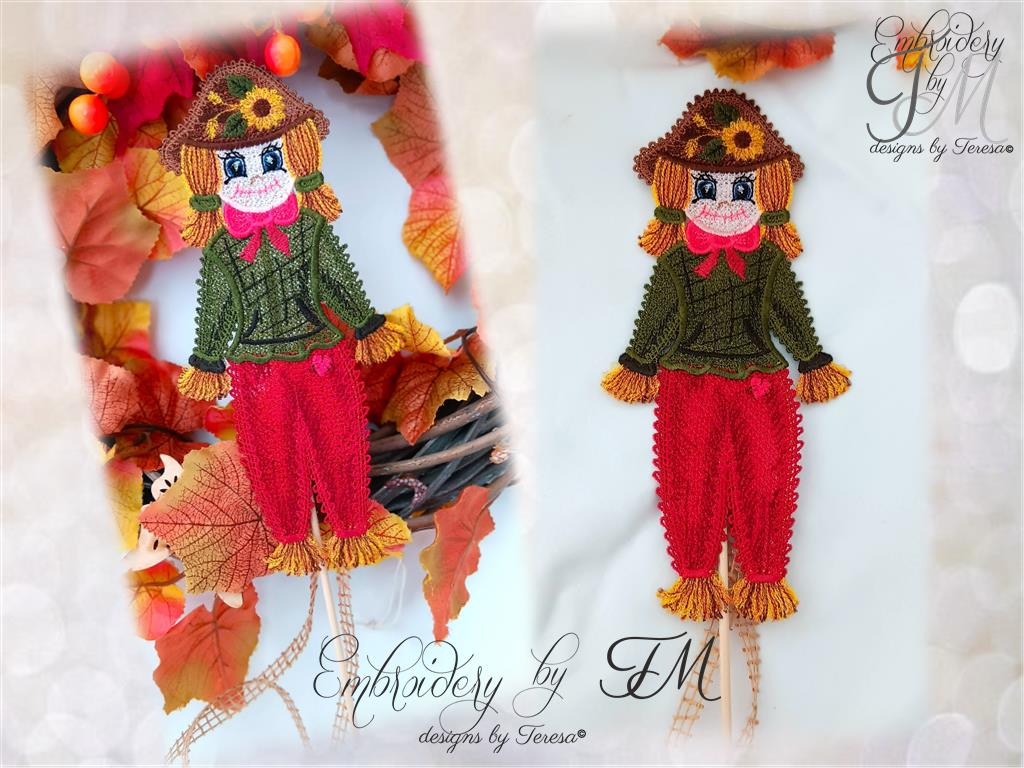 The scarecrow No. 1/ 6x10 and 5x7 hoop/two variations