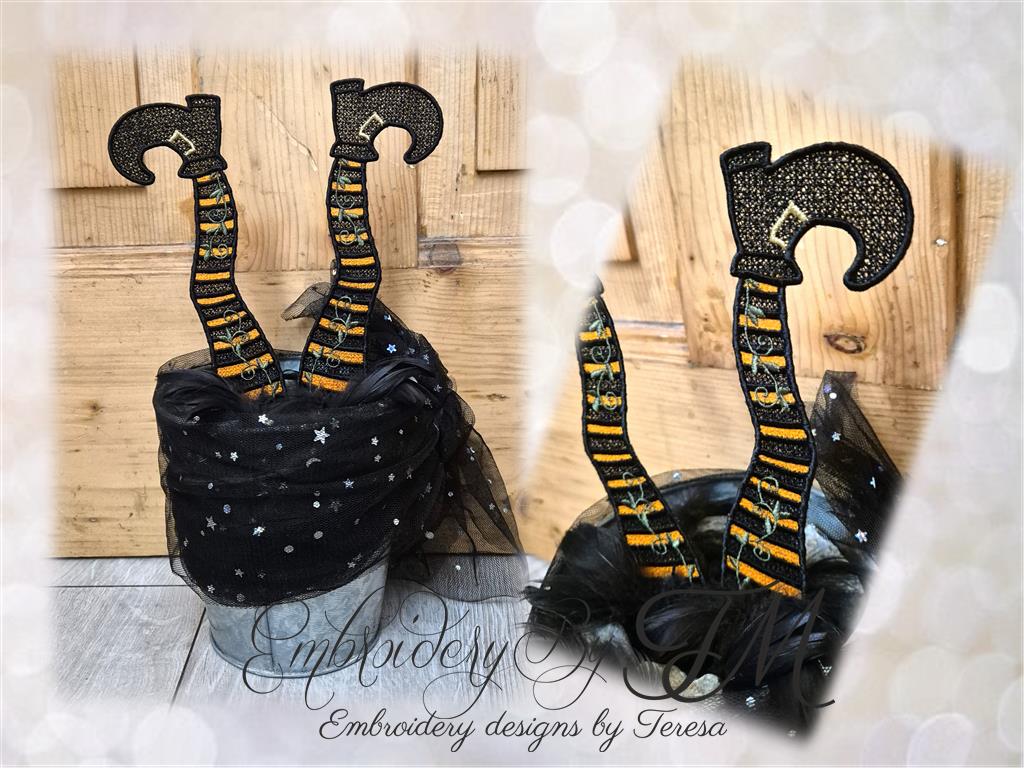 Witch's legs FSL / two sizes / 5x7 and 4x4 hoop