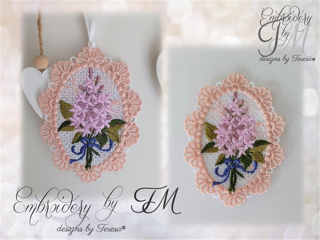 FSL oval with Lilac/two variations/4x4 hoop