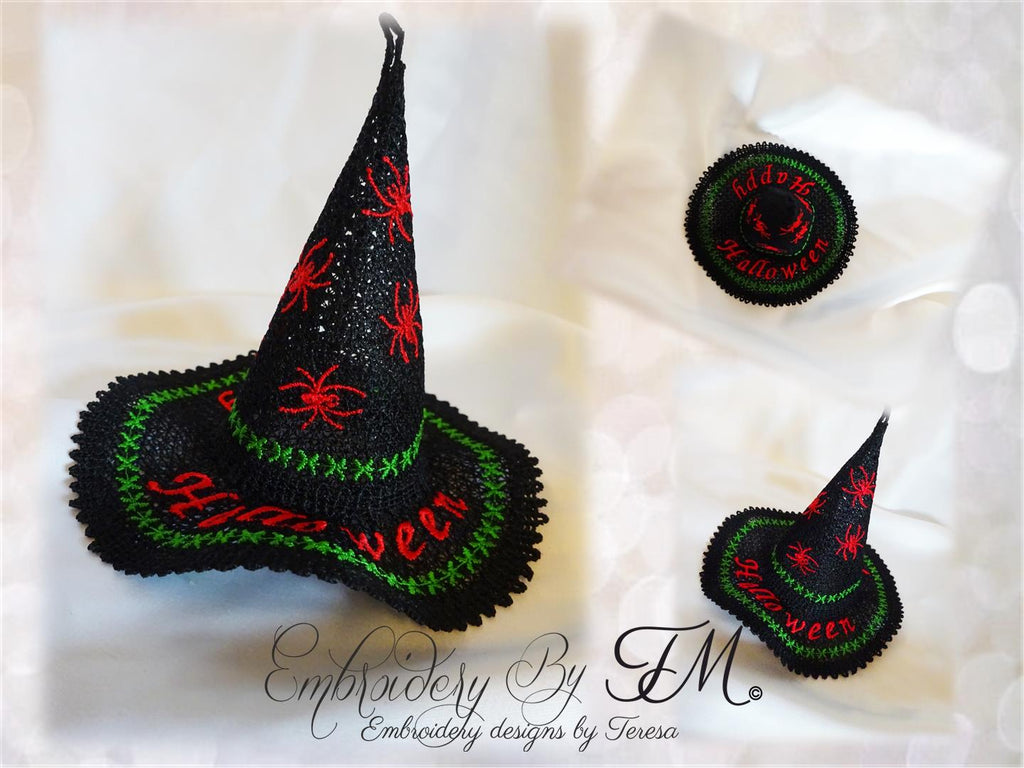 Witch hat lace/4x4 hoop