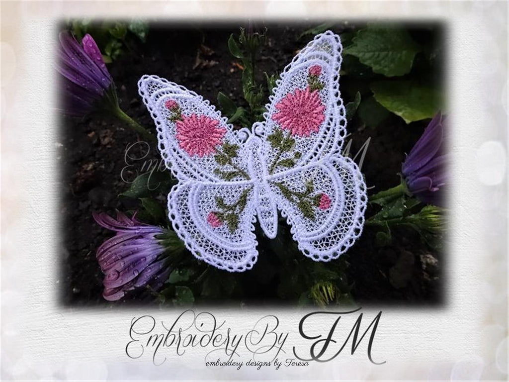 Barbed Wire Butterflies Embroidered Set – BOXEDTRENDS