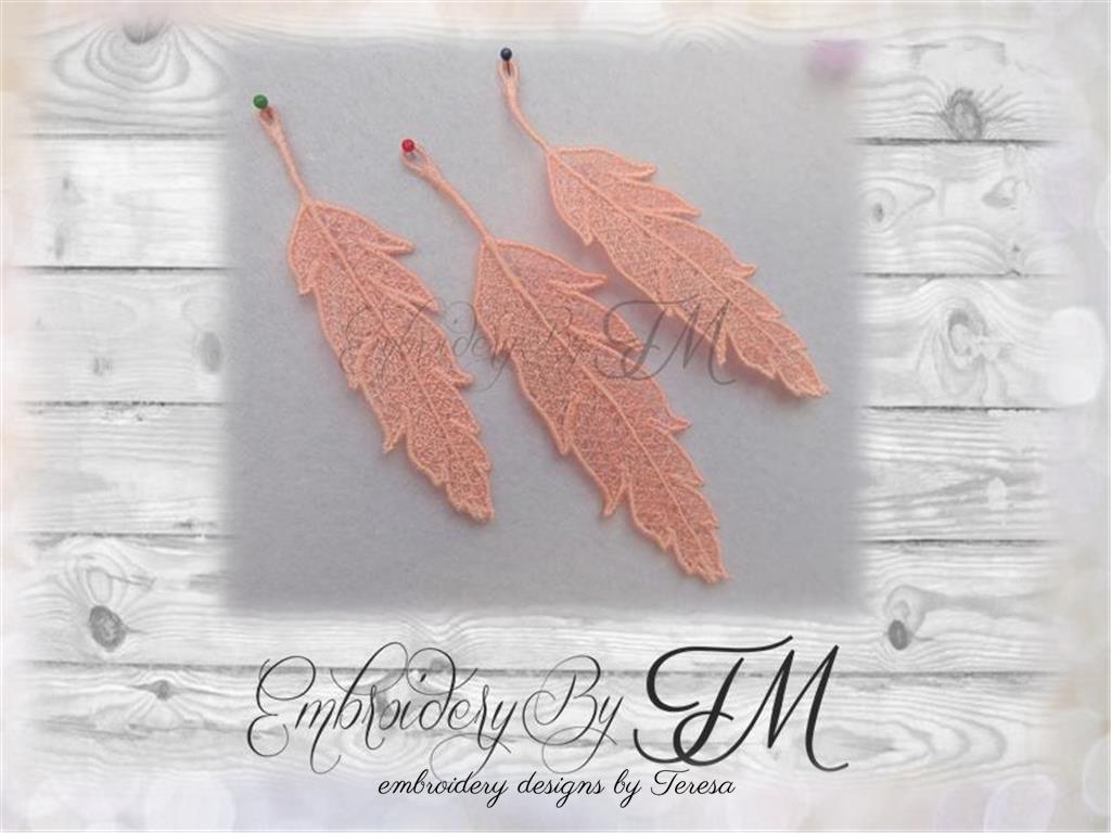 Feather FSL 2/ one color – Embroidery by TM - designs by Teresa s.r.o.