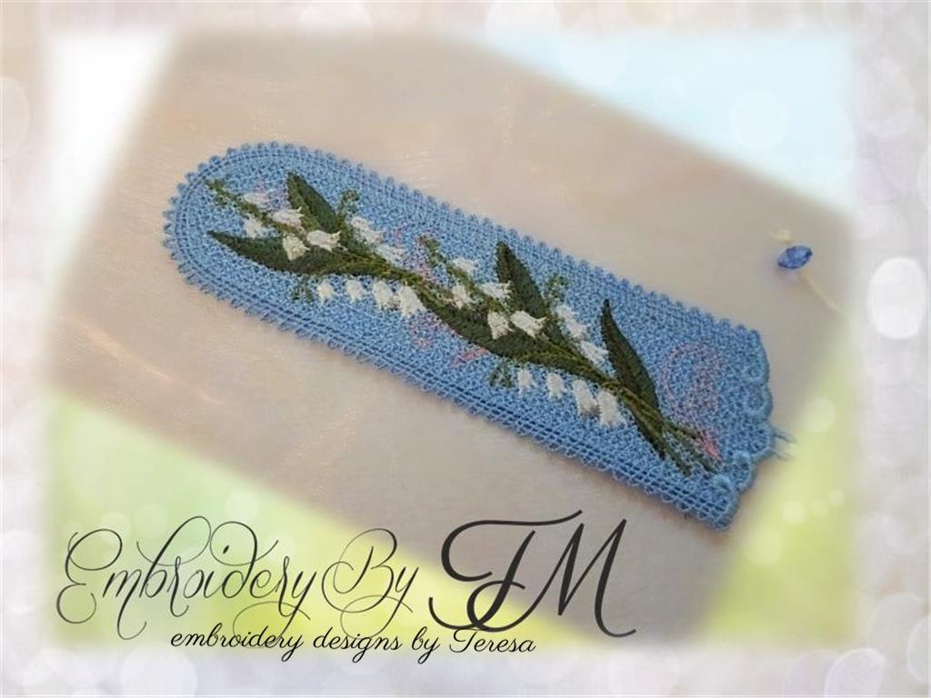 Bookmark Lily of the valley / 5x7 hoop