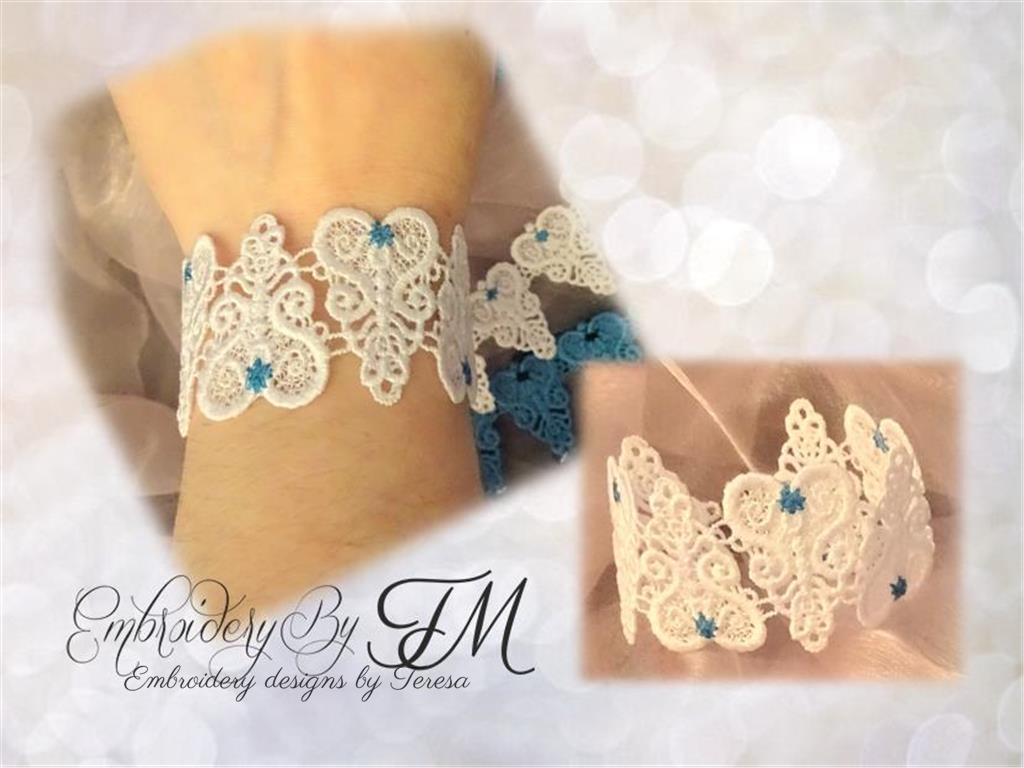 DIY Jewel Lace Bracelet in 2023 | Jewelry diy bracelets, Bracelet crafts, Lace  bracelet