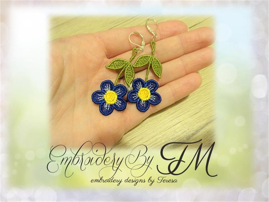 Flower 4 /earrings FSL