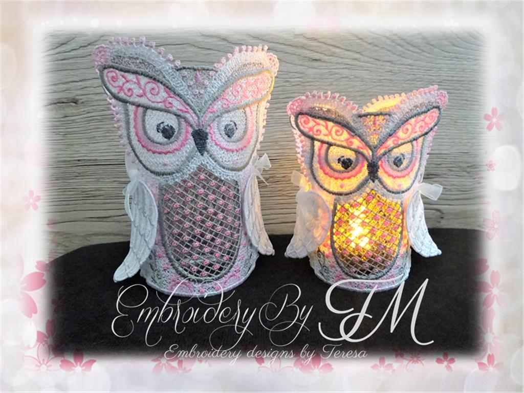 Candle corset owl / two sizes