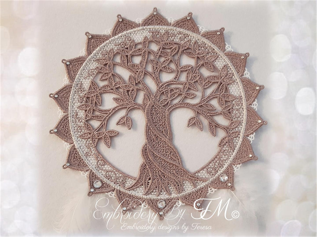 Dream catcher Tree of Life  FSL/ four sizes/ Two color variations