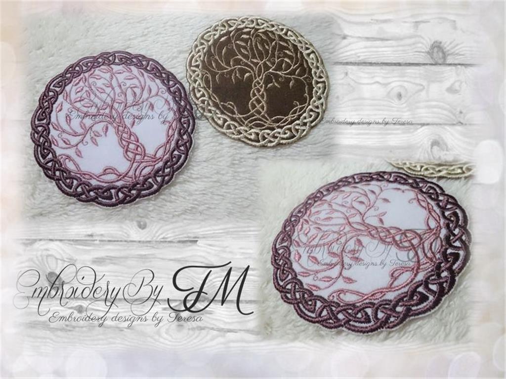 Celtic Tree of Life - embroidery design / This is not FSL!/ Five sizes / Two variations