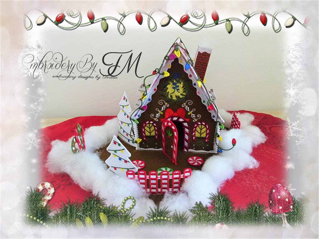 Gingerbread color house / two sizes