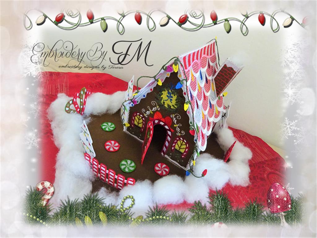 Gingerbread color house / two sizes