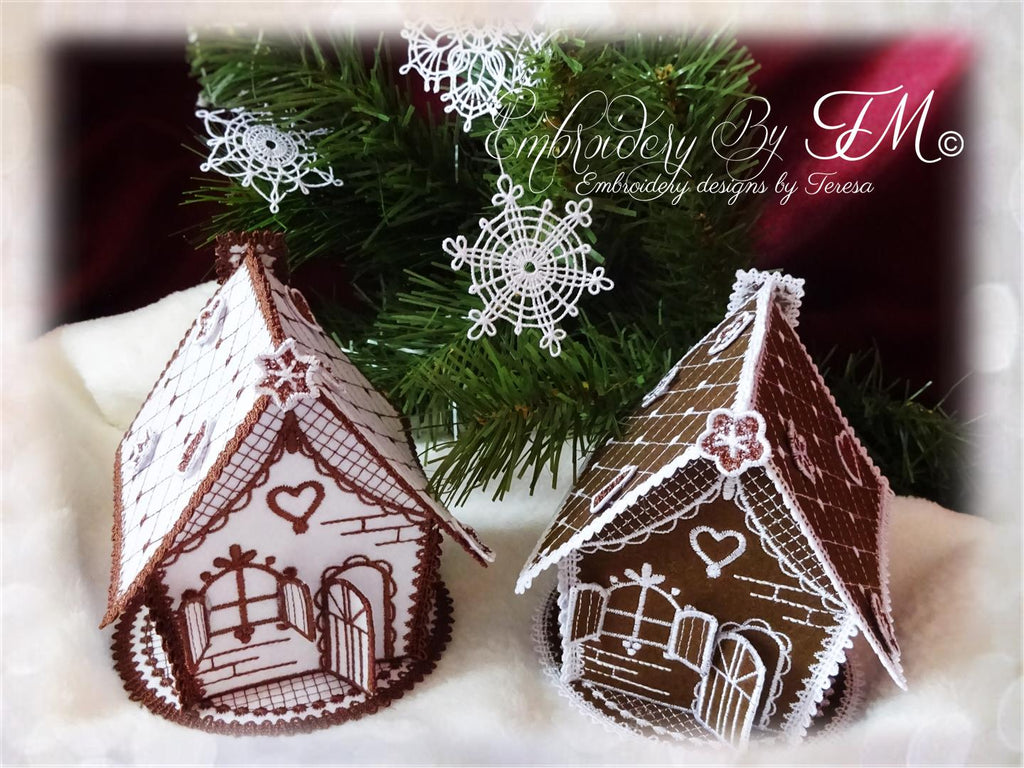 Small gingerbread house/4x4 hoop