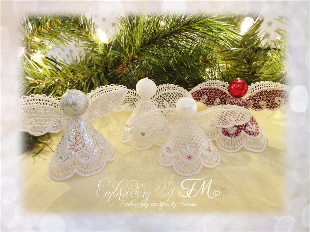 Angels lace for Mylar foil/4x4 hoop/two sizes