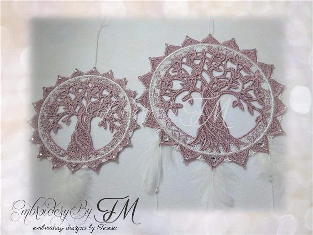 Dream catcher Tree of Life  FSL/ four sizes/ Two color variations