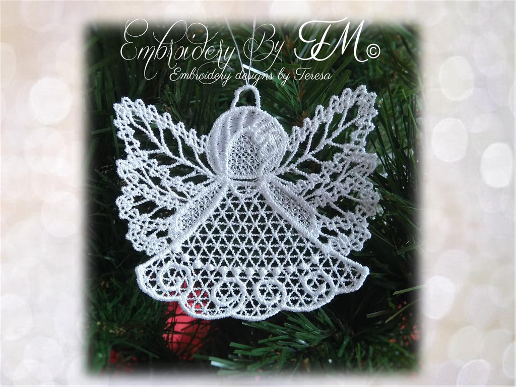 Angel Christmas lace /  FSL or FSL + mylar foil
