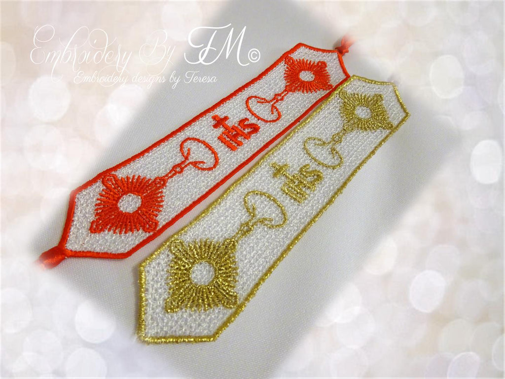 Bookmark free standing lace IHS- 5x7 hoop