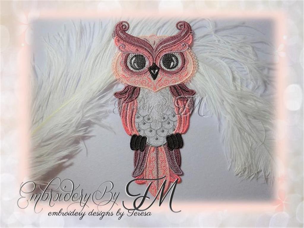 Owl FSL design / two sizes / Two color variations (FSL / FREE STANDING LACE / LACE)