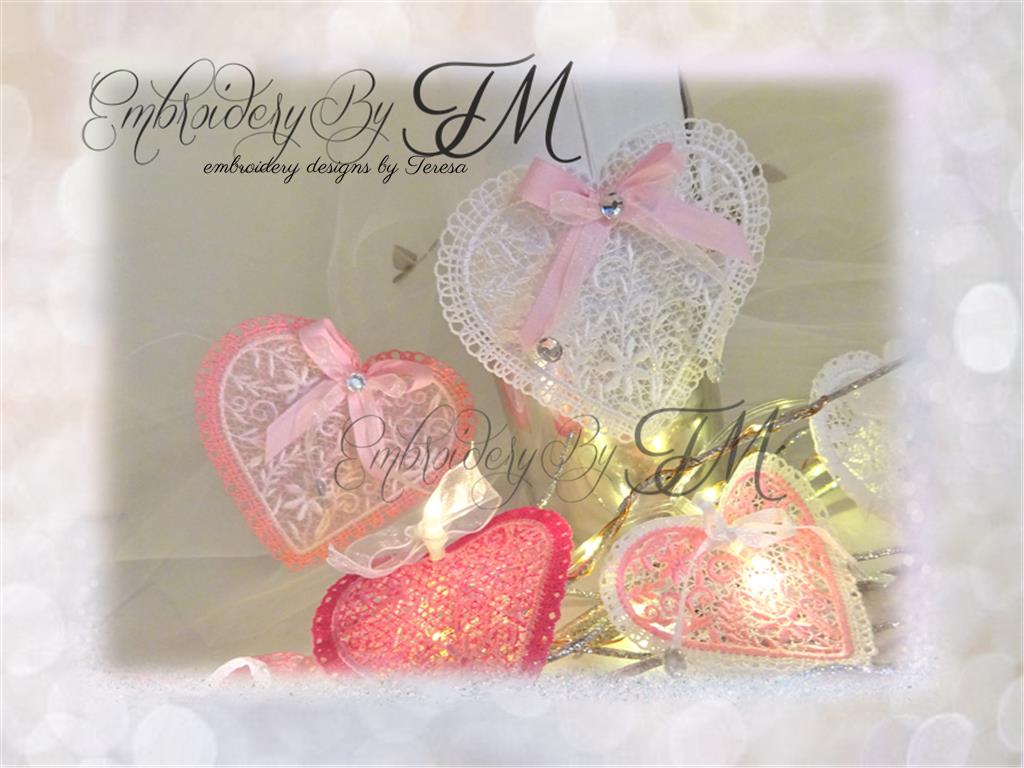 Hearts Lights + hearts decoration / 4x4 hoop/lights for a Valentine's Day or for a Wedding