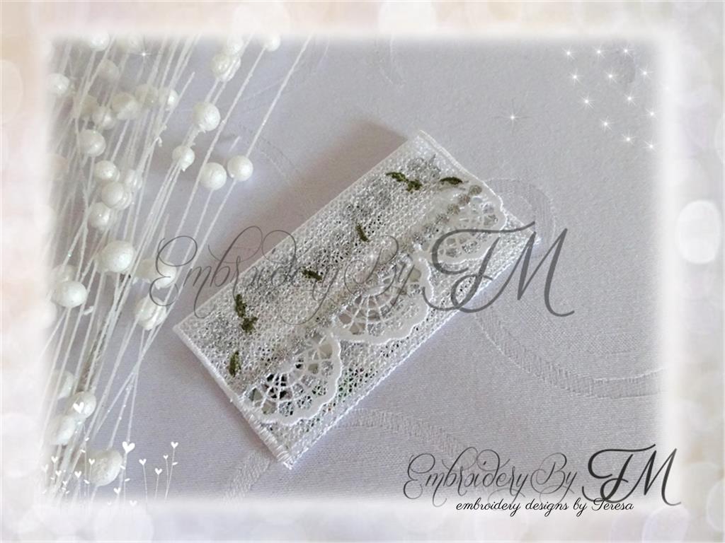 Small wedding envelope/two sizes/5x7 hoop