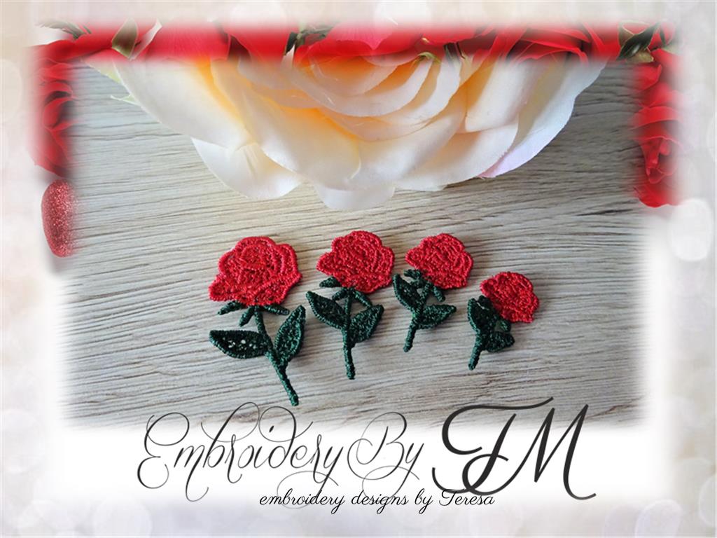 Flowers FSL – Embroidery by TM - designs by Teresa