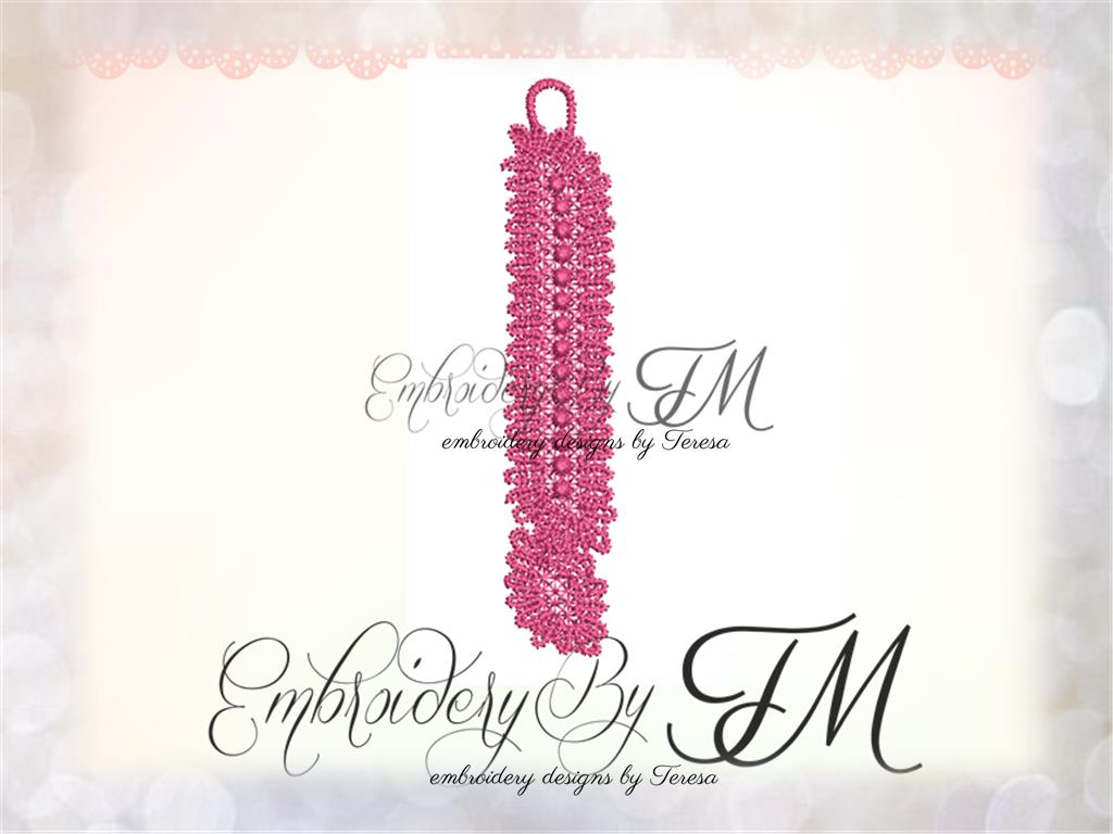 Lace  Exclamation mark/4x4 hoop