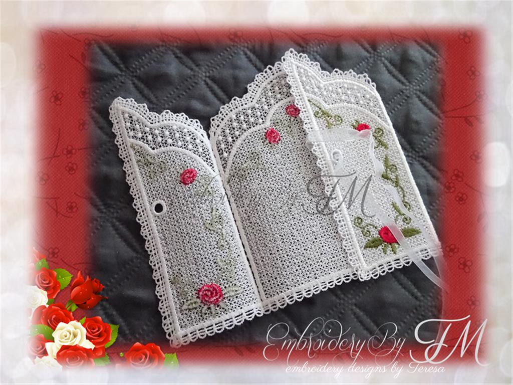 Lace envelope / 5x7 and 6x10 hoop/ two sizes/ we embroider only one piece