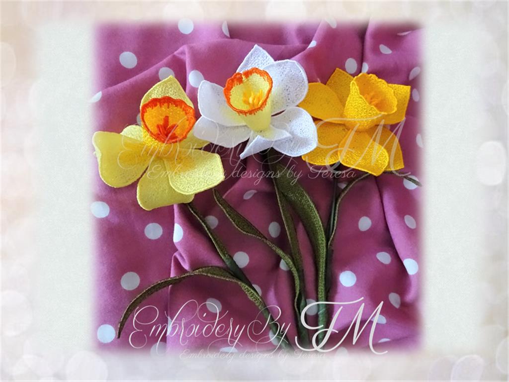 Flowers FSL – Embroidery by TM - designs by Teresa s.r.o.