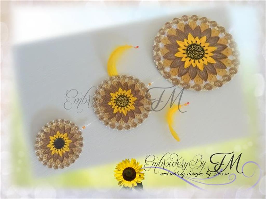 Dream catcher sunflower FSL/ Five sizes