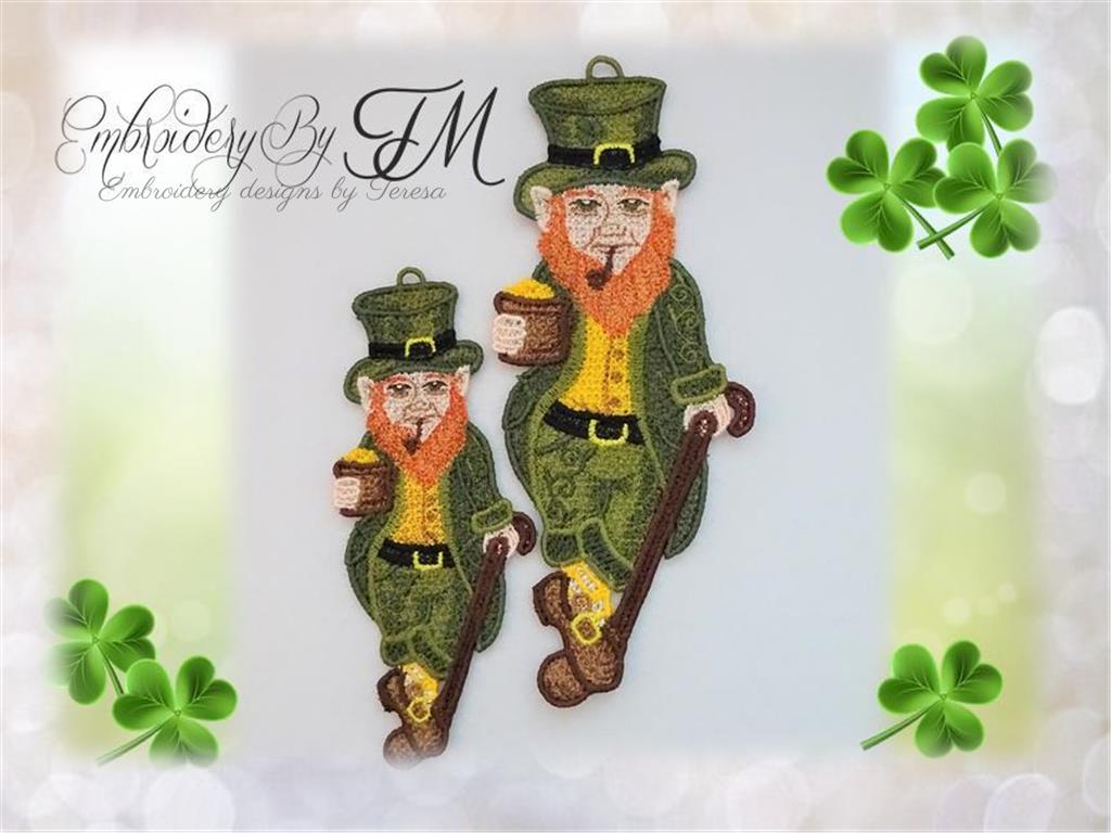 FSL St Patrick's Day Earrings BUNDLE SET- In the Hoop Freestanding Lac –  Designs By Babymoon