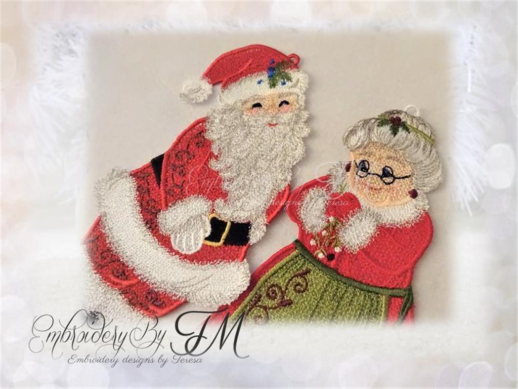 Mr. and Mrs. Santa Claus / three sizes