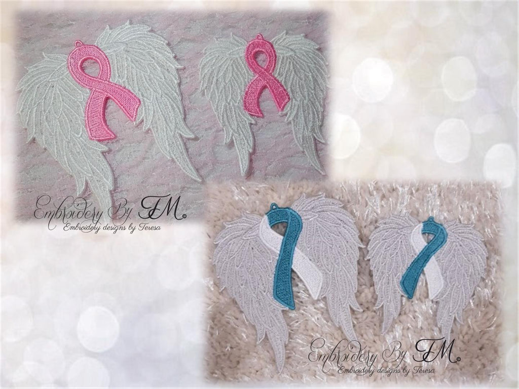 Wings with awareness symbol / two sizes / two variations