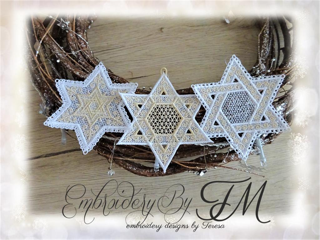 Star of David FSL/4x4 hoop/Hanukkah designs