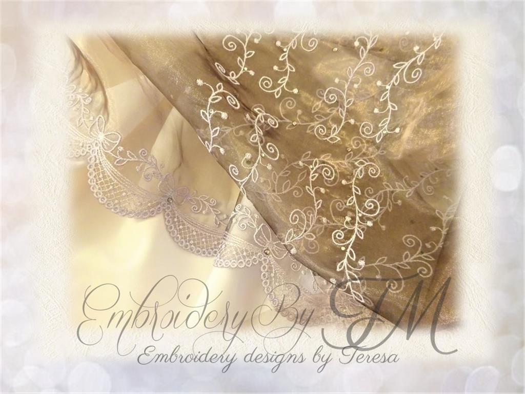 Organza Embroidery /Design pearl / 9 design variations