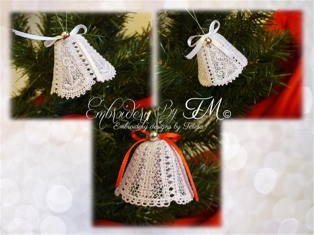 Set 3D Christmas bells/ two sizes