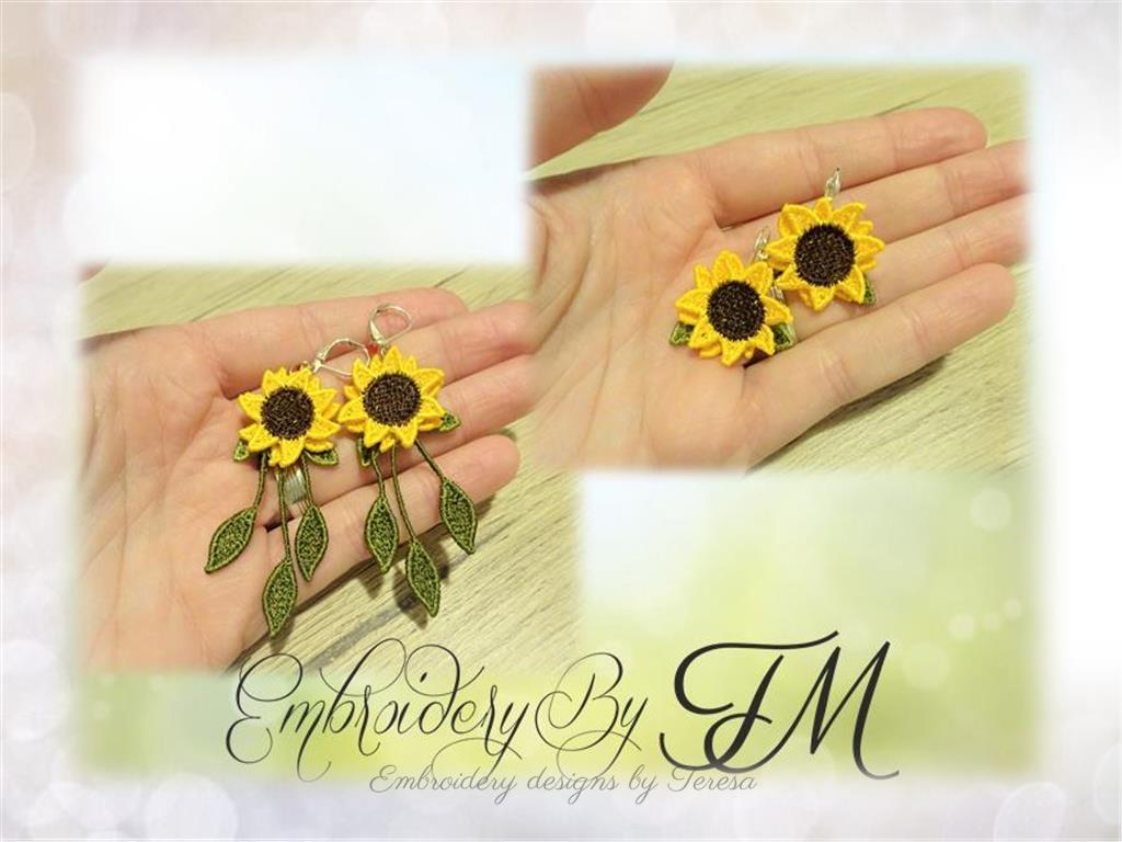 Sunflower earrings FSL