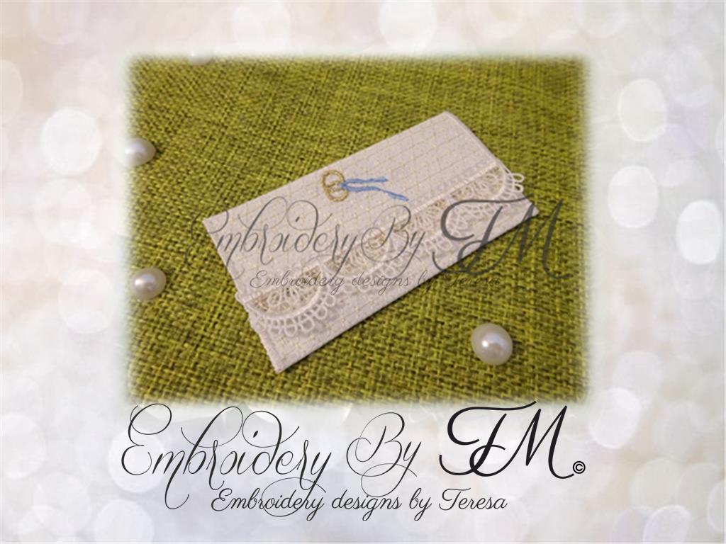 Small wedding card/two sizes/5x7 hoop – Embroidery by TM - designs by  Teresa s.r.o.
