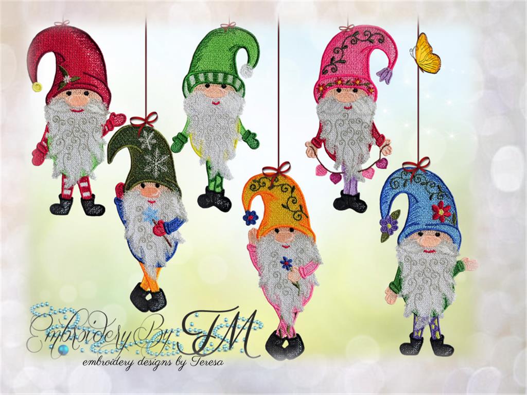 Large  set gnomes - Christmas and Spring / two sizes