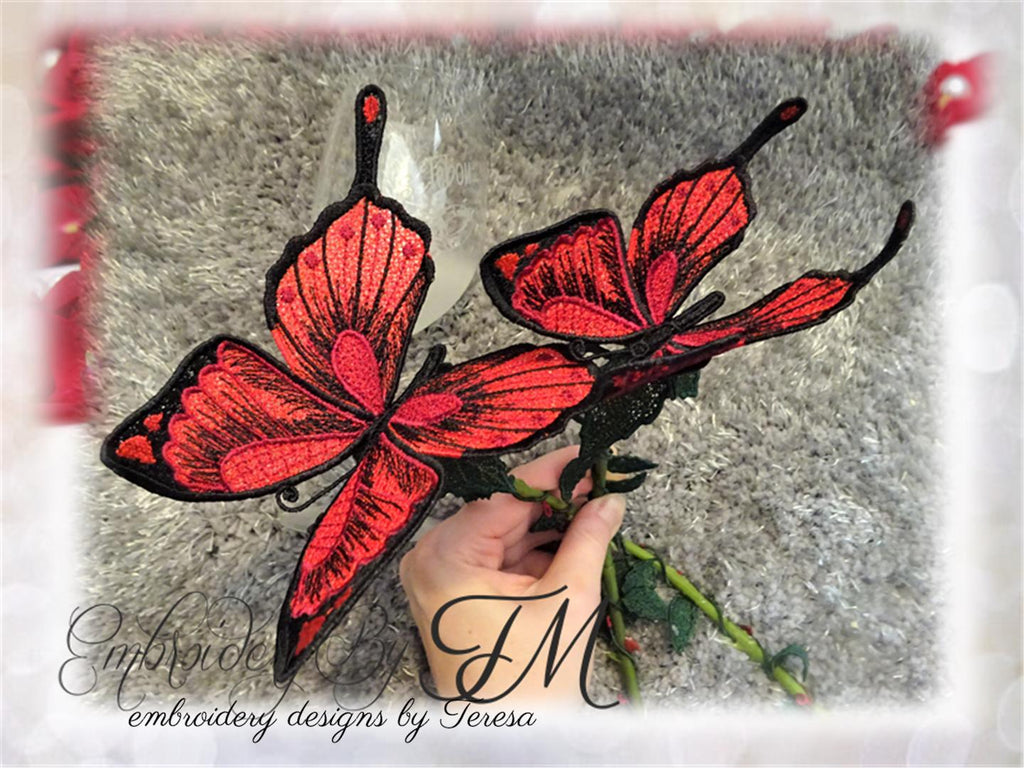 Butterfly Rose / two sizes