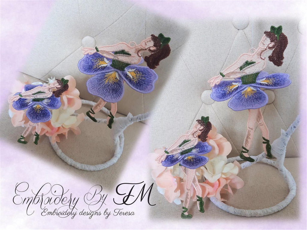 Pansy doll / 5x7 and 4x4 hoop